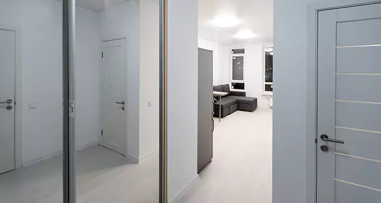 Modern Mirrored Closet Doors Repair in Foster City, CA