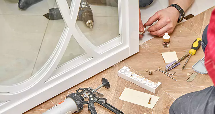 Interior Patio Door Casing Repair in Foster City, CA
